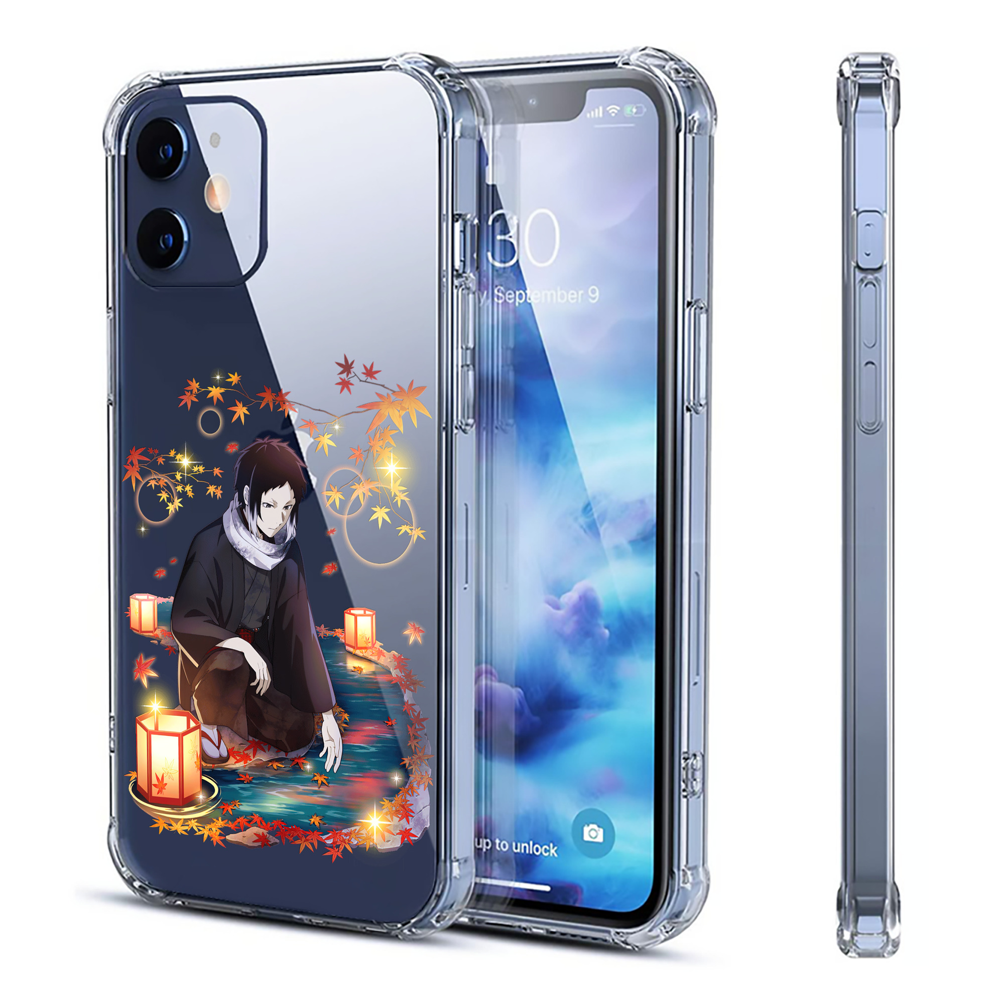 （画像用） 文豪ストレイドッグス Bungo Stray Dogs 【iPhone 12シリーズ対応】透明スマホケース（クリアソフトケース）
